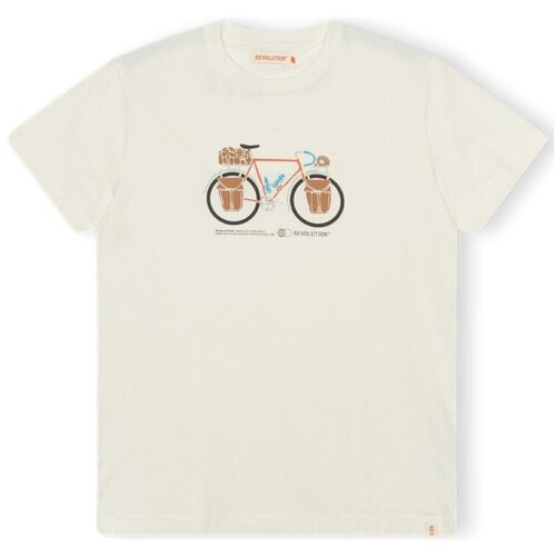 Revolution Majice & Polo majice T-Shirt Regular 1344 PAC - Off-White Bela Cene