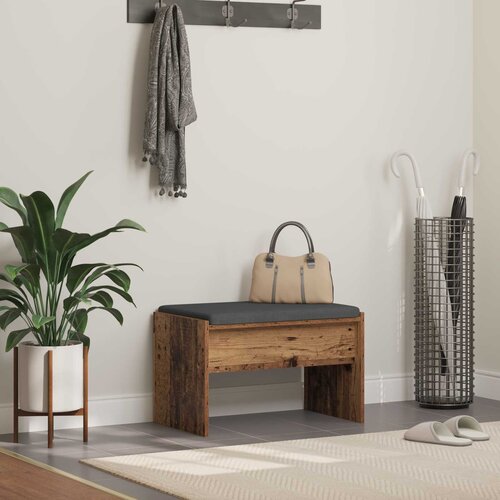  Klupa za hodnik s jastukom Staro drvo 63 x 38 x 40 cm Cijene