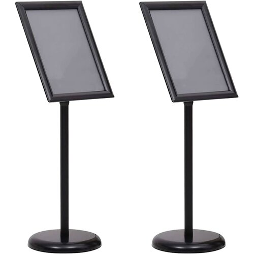  Stalci za plakate 2 pcs Crna 45 x 32,7 x 108 cm Aluminij Cijene