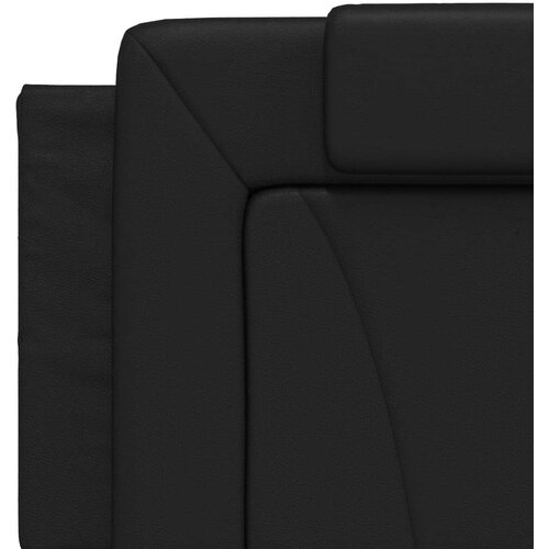 VidaXL Jastuk za uzglavlje crni 160 cm od umjetne kože Slike