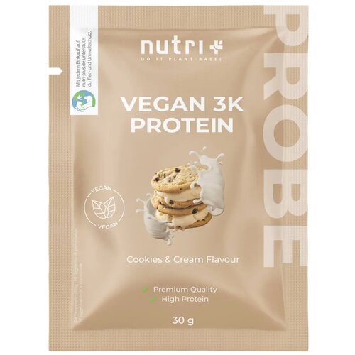 Vegan 3K Protein Powder, paket za testiranje - Cookies &amp;amp; Cream Slike