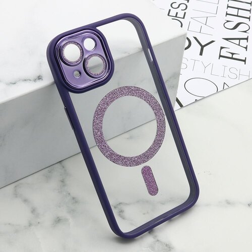 Maska diamond magsafe za iphone 15/ ljubičasta Slike