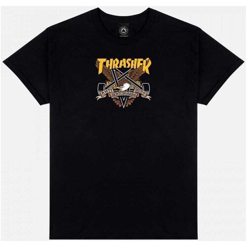 Thrasher Majice & Polo majice T-shirt eaglegram Črna Cene
