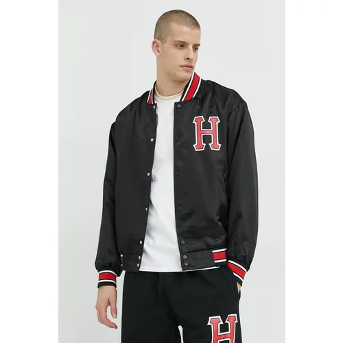 Huf Bomber jakna za muškarce, boja: crna, za prijelazno razdoblje