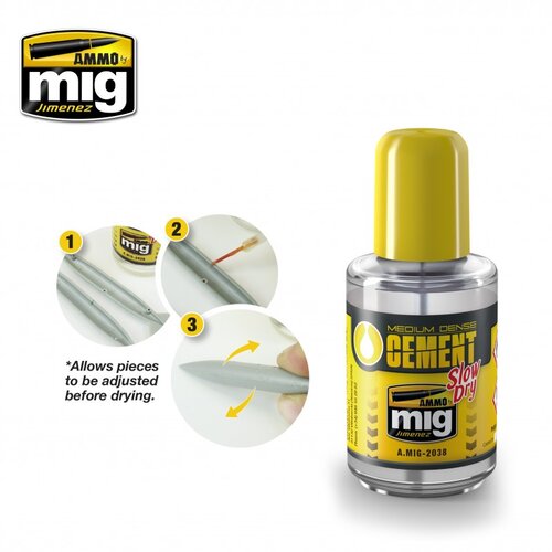 AMMO by MIG Jimenez medium dense cement slow dry (sporosušivi lepak za plastiku) Cene