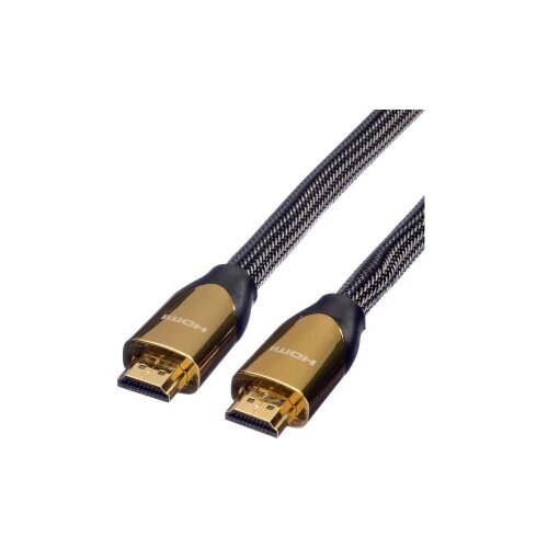 Roline HDMI priključni kabel 1.00 m 11.04.5801 dvostruko zaštićen crna [1x muški konektor HDMI - 1x muški konektor HDMI] Cijene