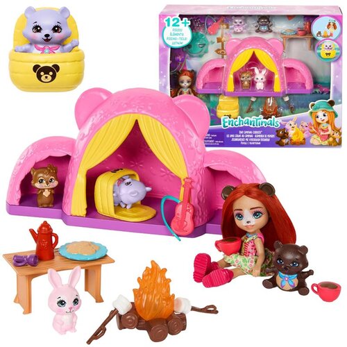 Enchantimals Tent Camping Cuddlers set za kampiranje s lutkom medvjedicom Cijene