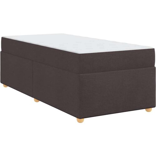  Okvir kreveta s madracem Tamno smeđa 90 x 200 cm tkanina Slike