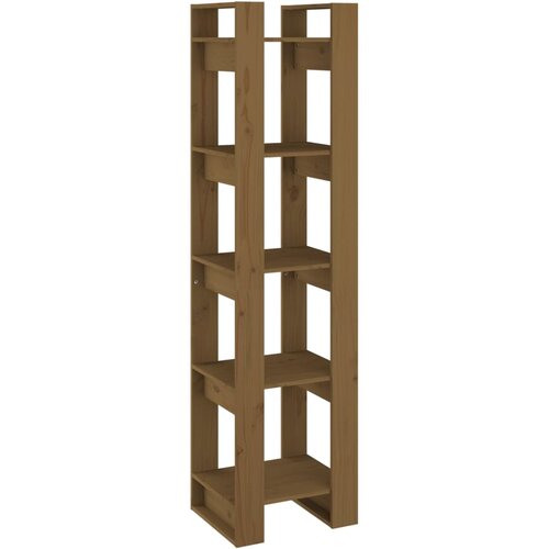 Maison Chic Knjižna omara - Knjižni regal medeno rjava 41x35x160 cm trdna borovina, (21725637) Cene
