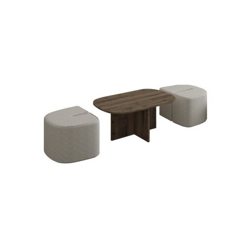 Hanah home Sto za dnevnu sobu Twin Antique Walnut Slike