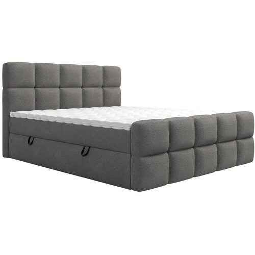 Boxxx POSTELJA Z VZMETNICO 180 cm x 200 cm , tekstil temno siva Slike