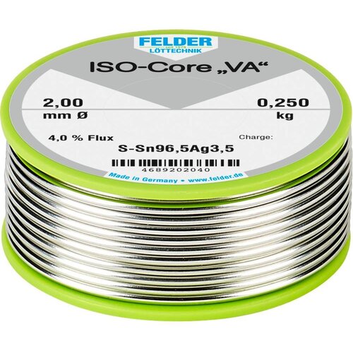 ISO-Core &amp;#039;&amp;#039;VA&amp;#039;&amp;#039; spajkalna palica tuljava Sn96\,5Ag3\,5 0.250 kg 2 mm, (20428767) Slike