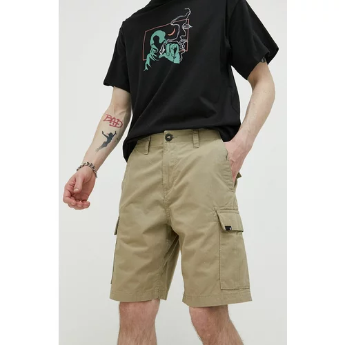 Volcom Pamučne kratke hlače boja: zelena