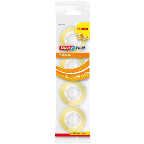 Tesa Lepilni trak Tesa Film Standard (4 kosi, 33 m x 15 mm) Cene