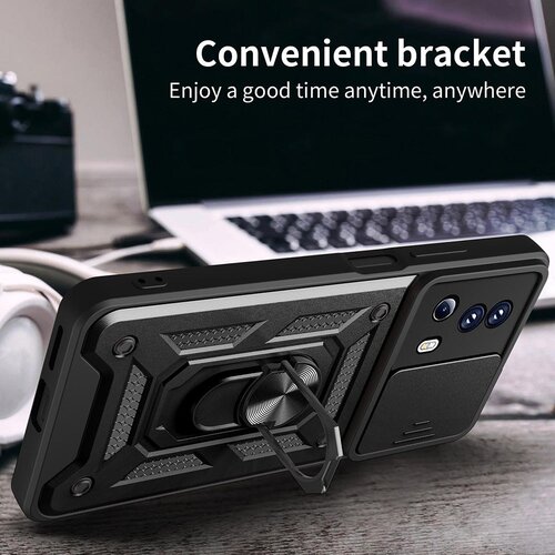 Techsuit CamShield Series maska za Xiaomi 13 Lite &amp;ndash; crna Slike