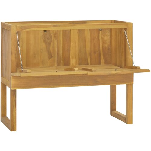 Maison Chic Kopalniška omarica - Kopalniški kabinet 90x40x75,5 cm trdna tikovina, (21794648) Cene