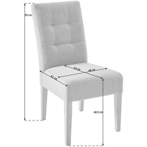 CARRYHOME stol, les, tekstil antracit Slike
