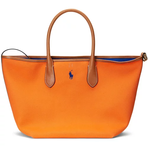 Polo Ralph Lauren Shopper torba morsko plava / karamela / narančasta