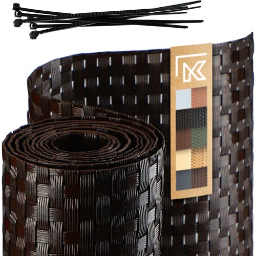 KADAX Rjavi ograjni trak za ograjne panele 19 cm 2,55 m Za&scaron;čita za ograjo, (5000358140) Cene