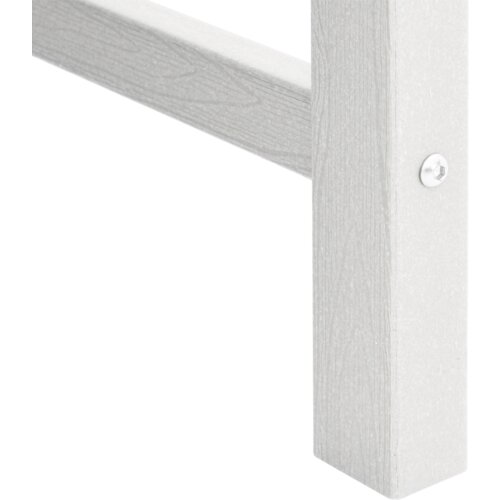 VidaXL vrtne stolice 4 kom Bijele 65,5x55,5x88 cm HDPE Slike