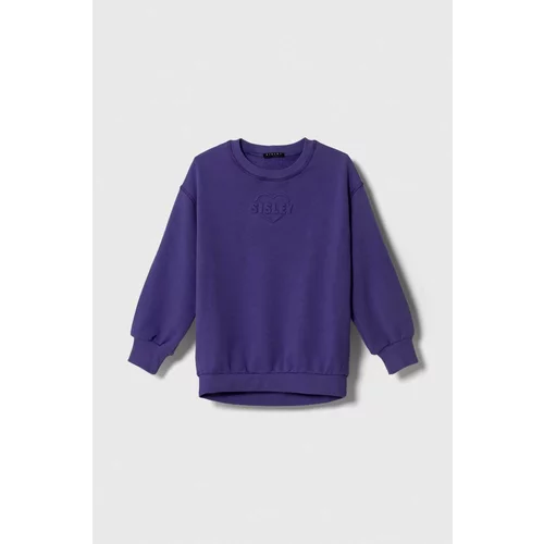 Sisley Otroški pulover vijolična barva