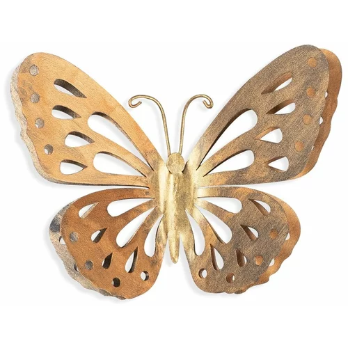 Wallity Stenska dekoracija v zlati barvi Wallity Butterfly