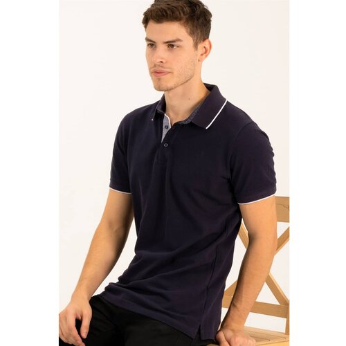 Dewberry T8579 MEN'S T-SHIRT-LIGHT NAVY BLUE Cene