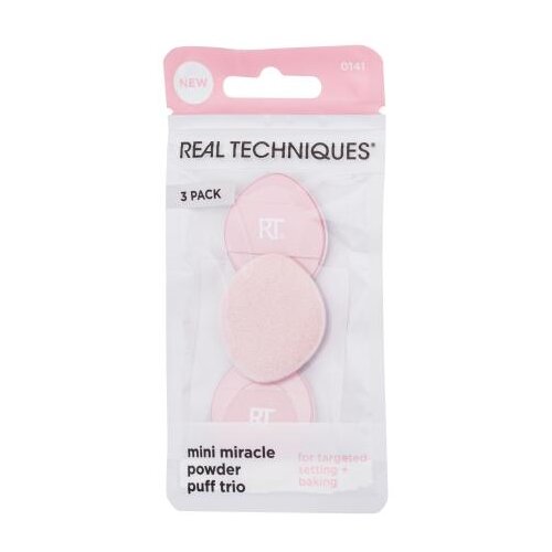 Real Techniques Mini Miracle Powder Puff Set kozmetički aplikator 3 kom Slike