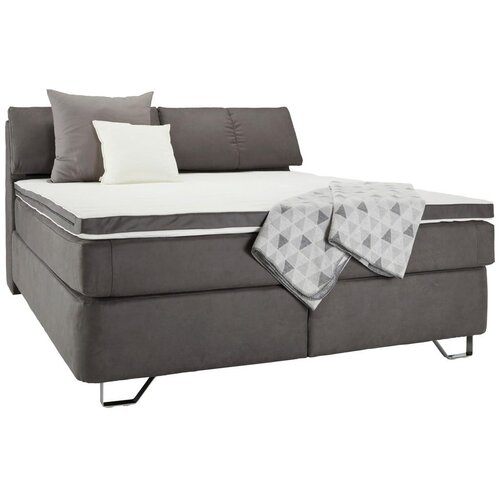 Premium Living Postelja Boxspring Tabea, Siva, 180x200 Cene