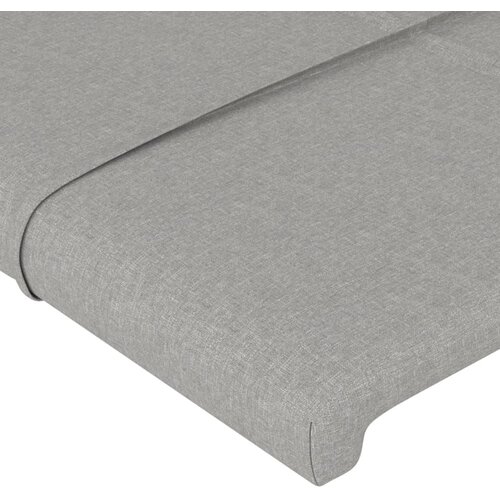  Uzglavlje s u&amp;scaron;ima svjetlosivo 103x23x118/128 cm od tkanine Slike