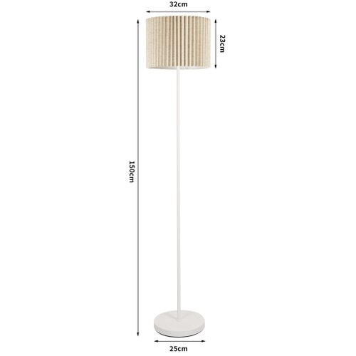  brilagi - podna lampa nordic wave 1xE27/15W/230V lan/bela Slike