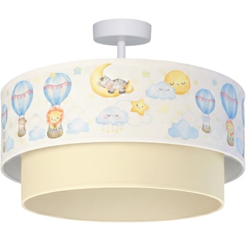  Brilagi-LED Dečiji plafonski luster BOBO 1xE27/10W/230V prečnik 40 cm bela/bež/sa životinjskim motivom. Slike