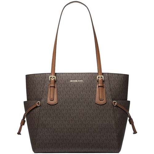 Michael Kors Nakupovalne torbe 35T5GV6T9B-BROWN Kostanjeva Slike
