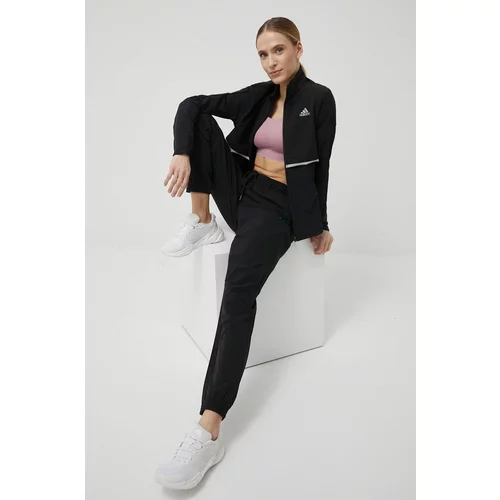 Adidas Hlače za trening za žene, boja: crna, glatke