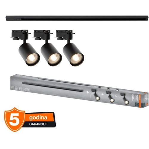 Osram ELEMENTAL crni set &amp;scaron;ina+3 lampe Slike