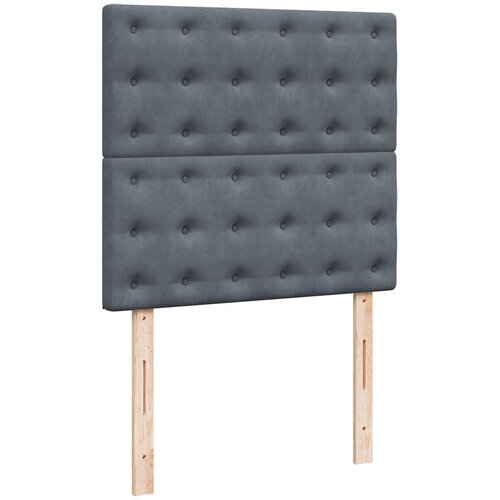 Box spring krevet s madracem tamnosivi 90x190 cm bar&amp;scaron;unasti Slike