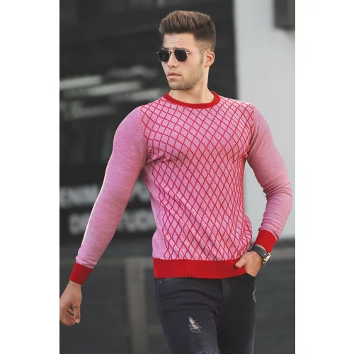 Madmext Sweater - Red - Regular fit
