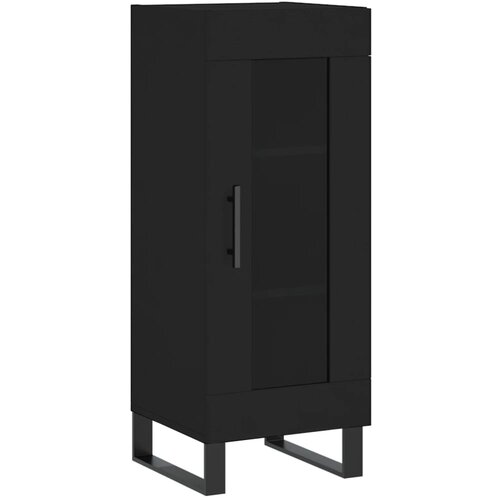 Maison Chic Komoda - Predalnik črna 34,5x34x90 cm inženirski les, (21716216) Slike