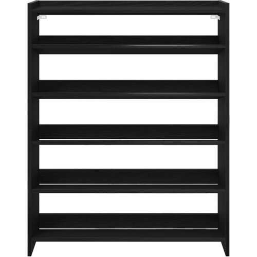  Stalak za cipele crni 80x25x100 cm od konstruiranog drva Slike