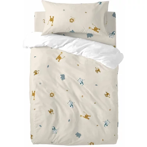 Happy Friday Bombažna otroška posteljnina za otroško posteljico 100x120 cm Animals –