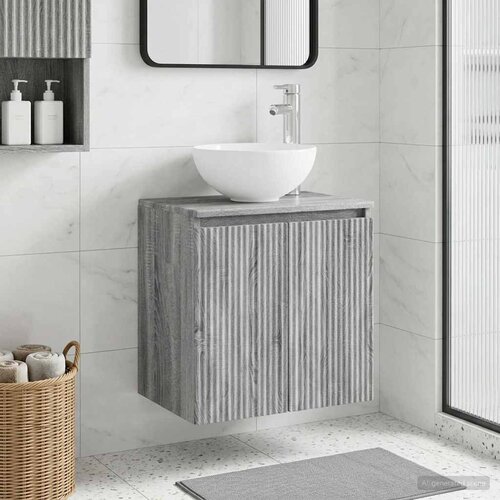  Umivaonik s policom Siva Sonoma 49,5 x 41 x 64,5 cm Cene