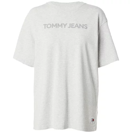 Tommy Jeans Majica 'BOLD CLASSIC' mornarsko plava / tamo siva / siva melange / svijetlo crvena