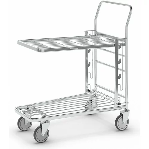 Kongamek Nakupovalni voziček, pocinkan, DxŠxV 890 x 520 x 1000 mm, nosilnost 300 kg