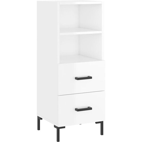 Maison Chic Komoda - Predalnik visok sijaj bela 34,5x34x90 cm inženirski les, (21720249) Cene
