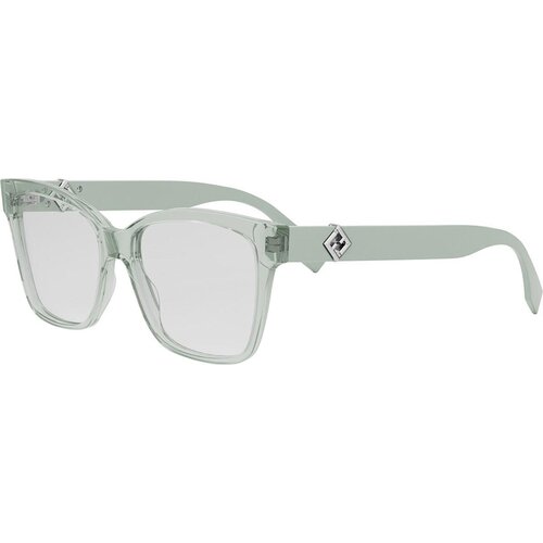 Fendi Diamonds Green Square Eyeglasses - ONE SIZE (55) Slike