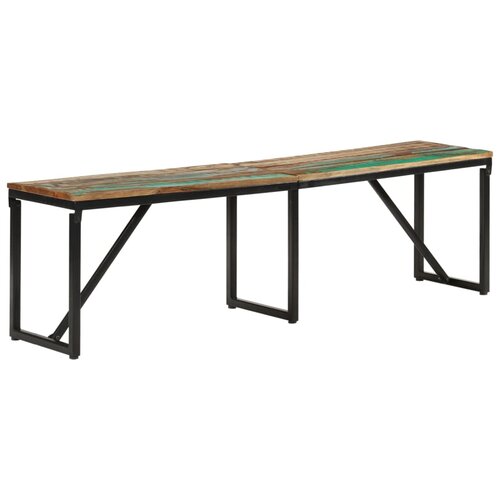 VidaXL Klupa 160x35x46 cm od masivnog obnovljenog drva Slike