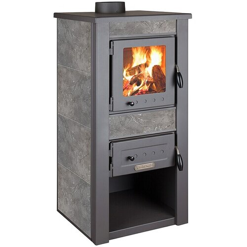 Kamin na drva Alpina Boiler (Snaga: 24,3 kW, Obloga: Keramika, Siva) Slike