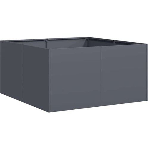 Maison Chic Cvetlični Lonec - Cvetlično korito Antracit 80x80x40 cm Hladno valjano jeklo, (21790171) Cene