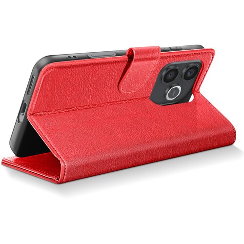 AVIZAR Denarnica za Honor 600 Lite Serija Chesterfield s funkcijo stojala, Rdeča, (5000274692) Cene