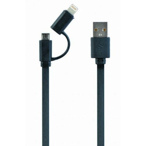 Gembird USB kabl USB A Micro-USB B/Lightning Crno Cene